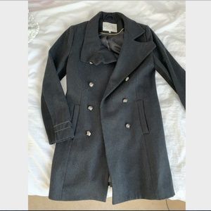Rachel Roy Double-Breasted Military Coat